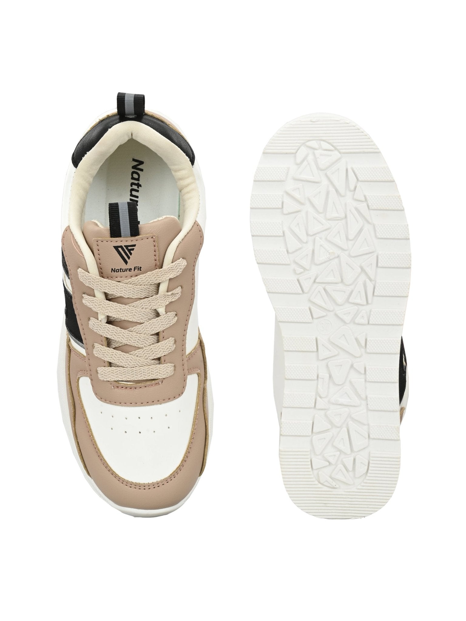 Nature Fit Joggers for women (White/Beige) - Nature Fit